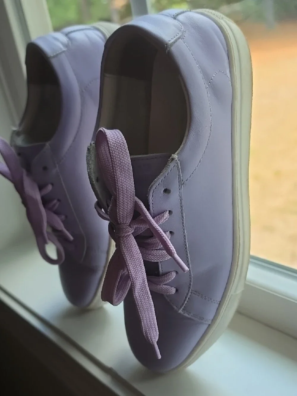 ITALIAN MADE lilac Low-Top Women's Sneakers - Handmade